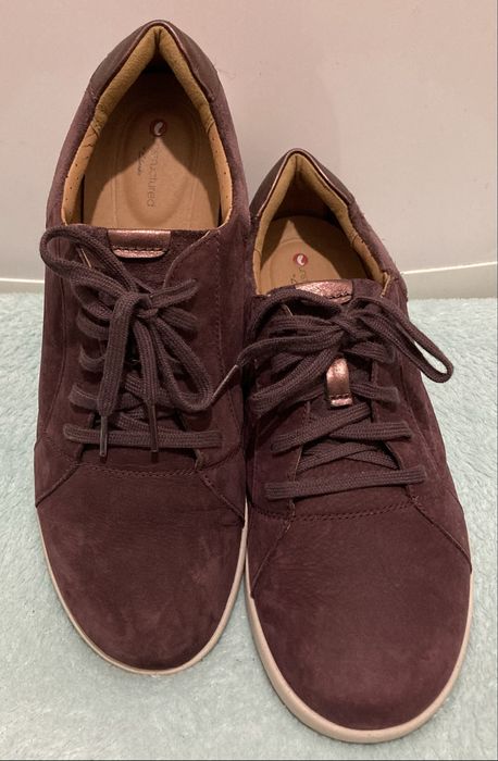 Туфлі шкіряні жіночі CLARKS кросівкиі. Розмір 41 (26.5 см)