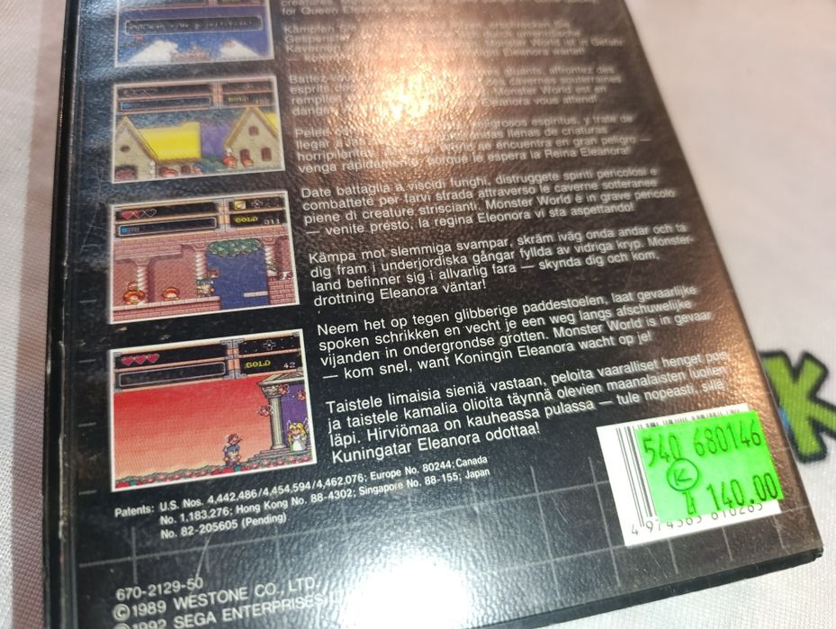 Wonder Boy In Monster World Sega Mega Drive testowana sklep