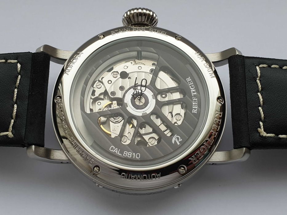 Чоловічий годинник Reef Tiger RGA3019 Aurora Automatic Sapphire 45mm