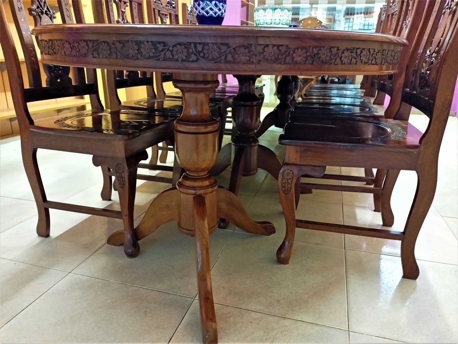 Mesa Jantar Grandes Dimensões Pau Rosa