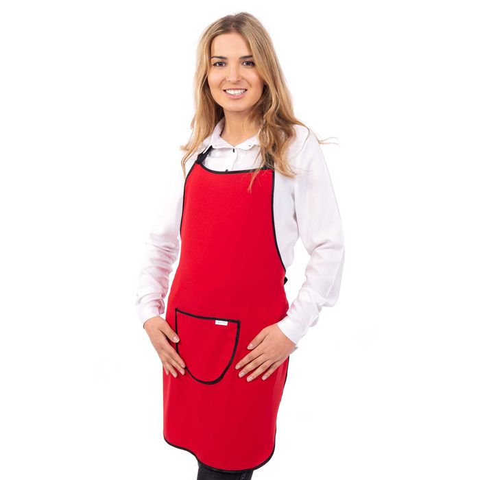 Damski Nowy Modny fartuch kuchenny uniwersalny Nails czerwony Prezent