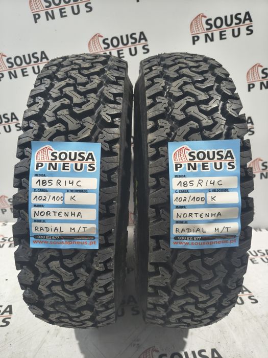 2 pneus Nortenha 185R14C 4x4 - Oferta dos Portes