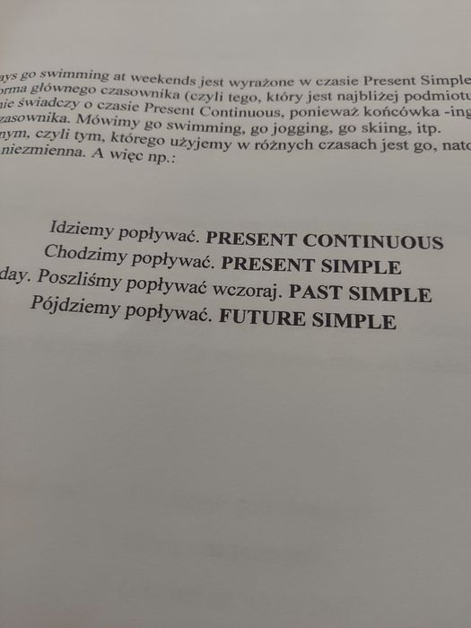 Poradnik nauki języka angielskiego czasy present continuous simple ang
