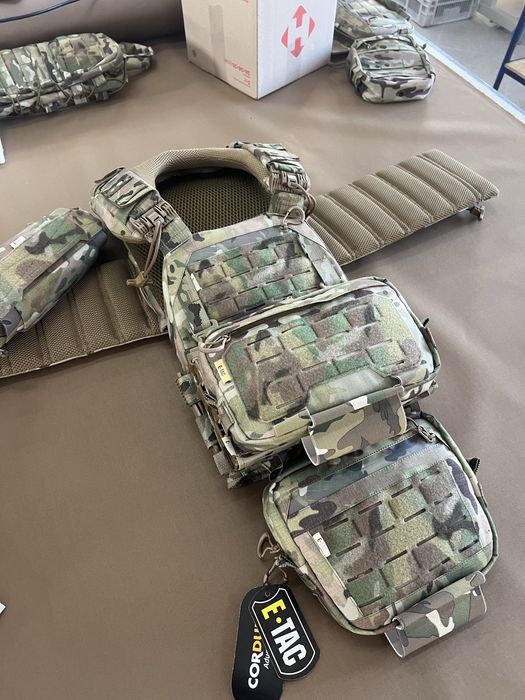 •E-tac Плакард потрійний підсумок, multicam USA. Lux-якість!