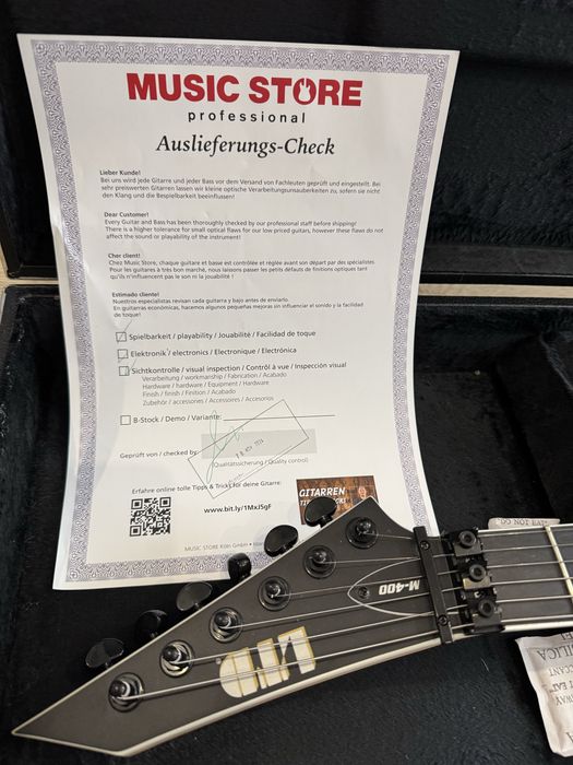 Електрогітара ESP LTD M-400 Black Satin