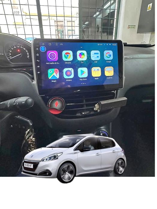 Entregas grátis Zona Grande Porto Rádio Android 14 Peugeot 208/2008