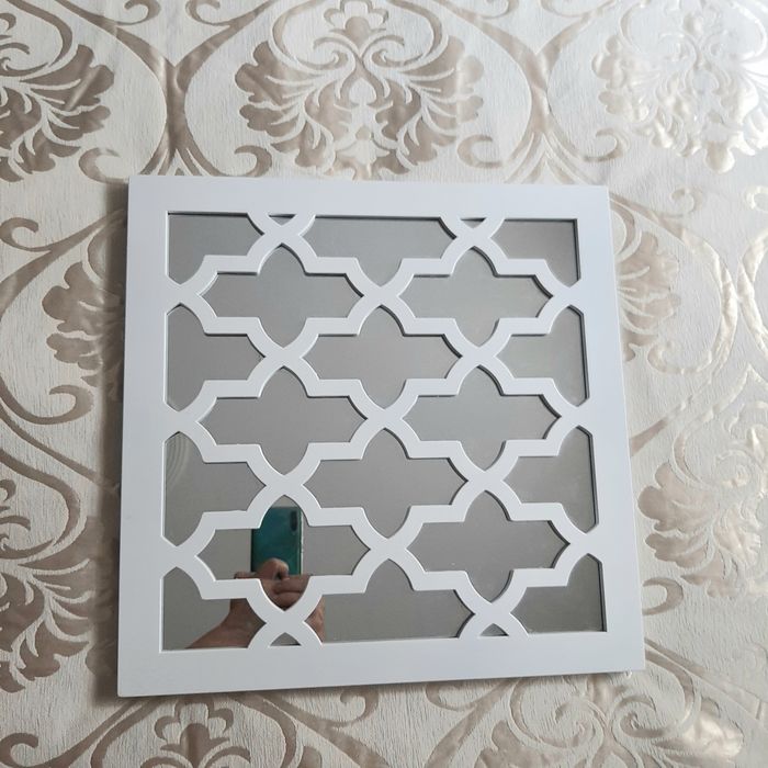 Lustro wzór koniczyna marokańska 39cm × 39cm