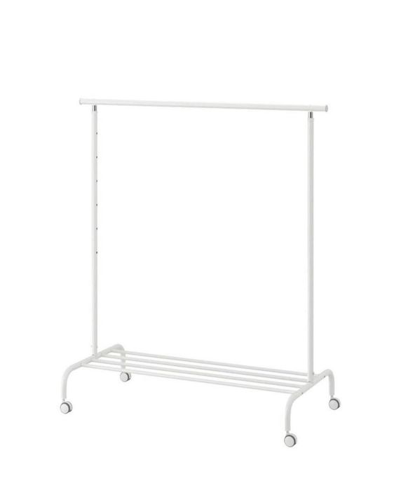 Suporte para cabides / charriot (branco)