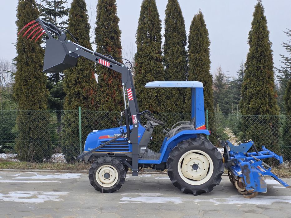 Traktorek ISEKI sial 21KM ladowacz glebogryzarka REWERS
