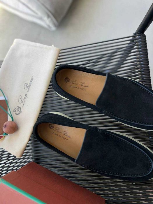 Замшевые мокасины Loro Piana мужские лоферы Лоро Пиана ob306