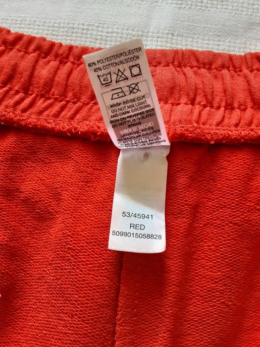 158-164 Dunnes krótkie spodenki szorty czerwone koralowe