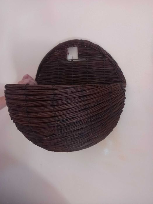 cestas de verga novas com forro de pendurar na parede 2 tamanhos