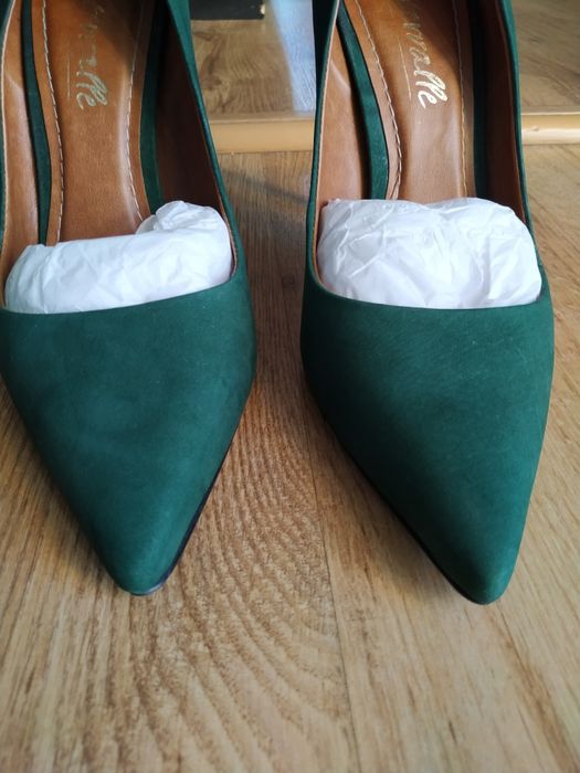 Szpilki czółenka zielone rozm.40