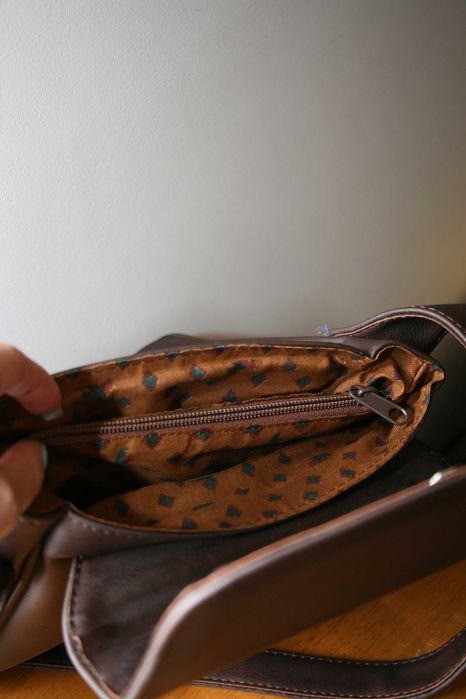 Mala Castanha Vintage Pele Sintética