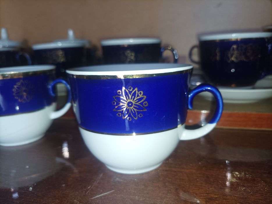 Чайний сервіз кобольтовий на 6 персо