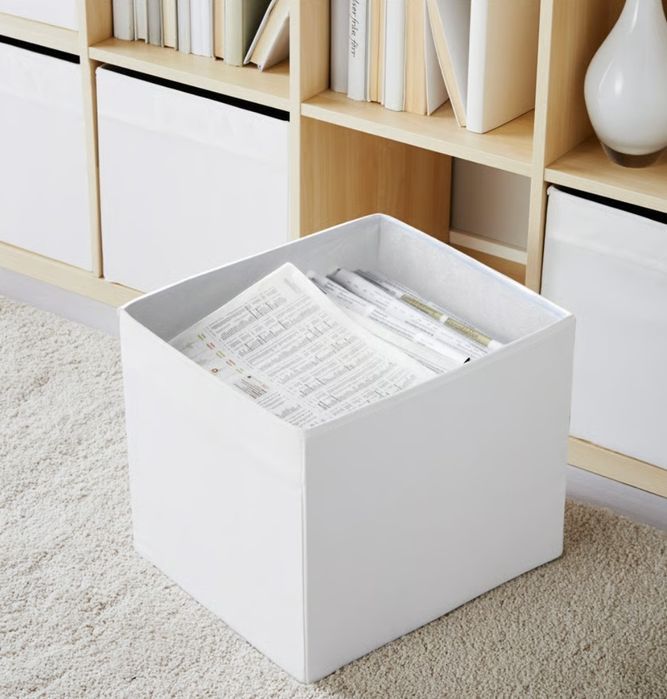 Nowy biały kosz organizer 4x