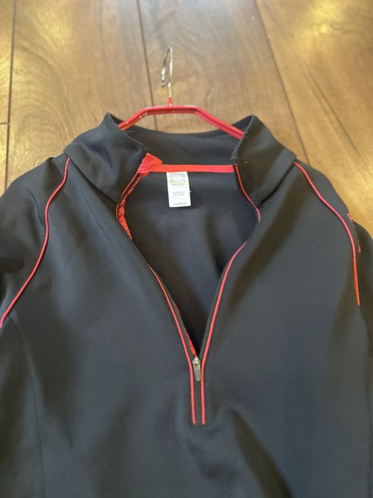 Bluza termiczna termo czarna damska half zip