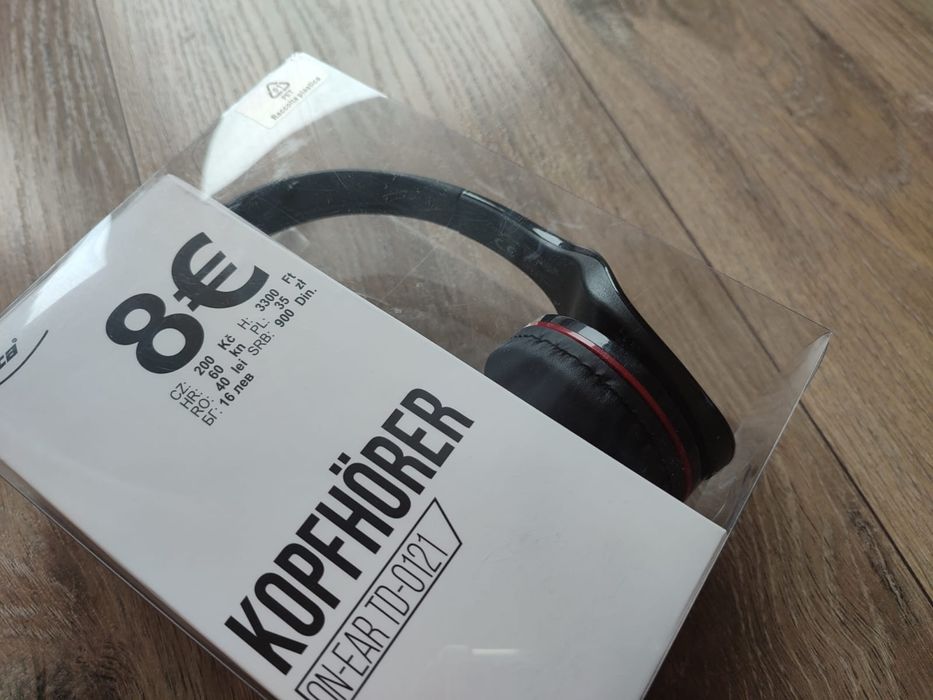 Słuchawki nowe, komplekt 2 szt , zapakowane