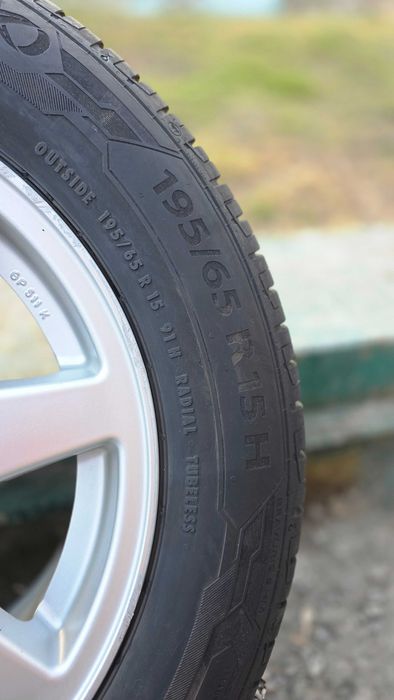 Диски легкосплавні r15 / et45 та шини літні Barum 195/ 65/ r15