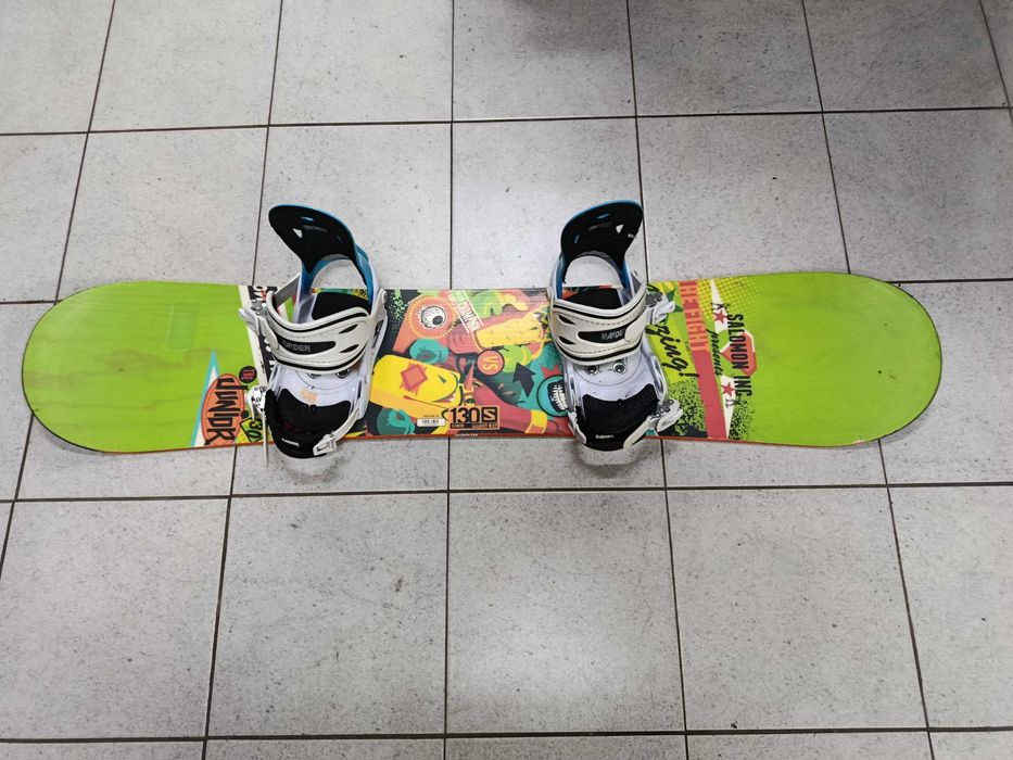 Deska Snowboard SALOMON JUNIOR 130 cm + Wiązania Raiden