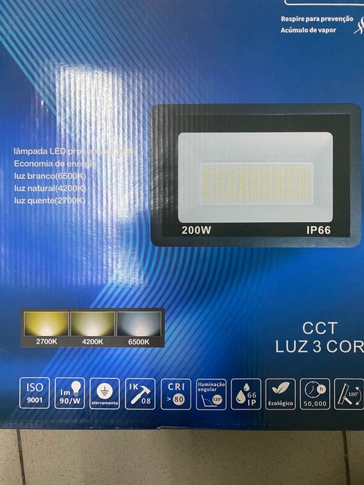 Holofote led de exterior