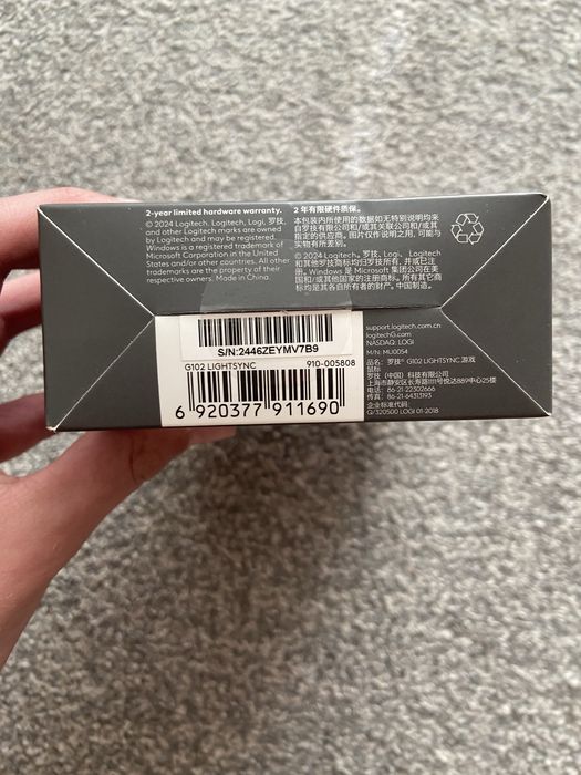 Мишка logitech g102