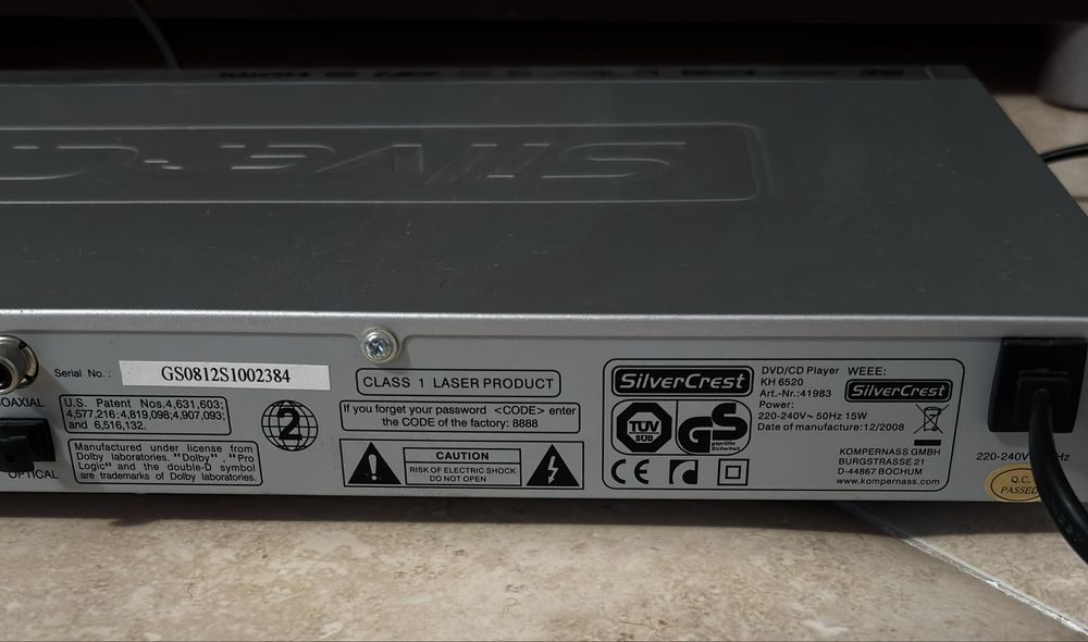 Leitor DVD SilverCrest