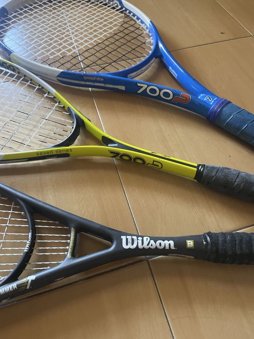 Lote 3 Raquetes Ténis / Squash – Ideal para iniciantes ou treino