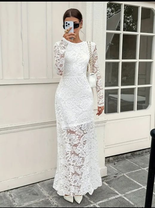 Платье гипюровое