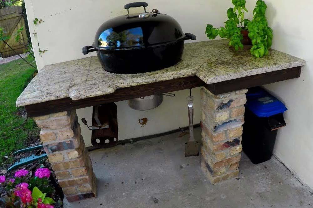 Столешница для барбекю из гранита