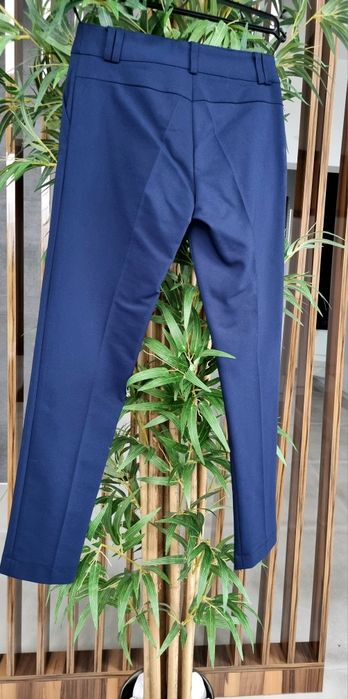 Spodnie granat rozm S 36 na kant