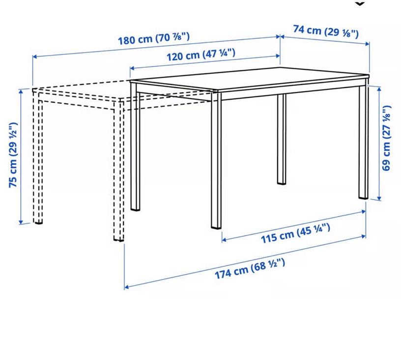 Mesa extensível IKEA - VIHALS