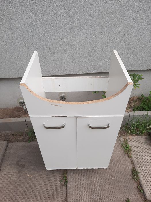 Szafka łazienkowa  stojąca podumywalkowa po umywalkę do umywalki biała dwudrzwiowa 42 cm