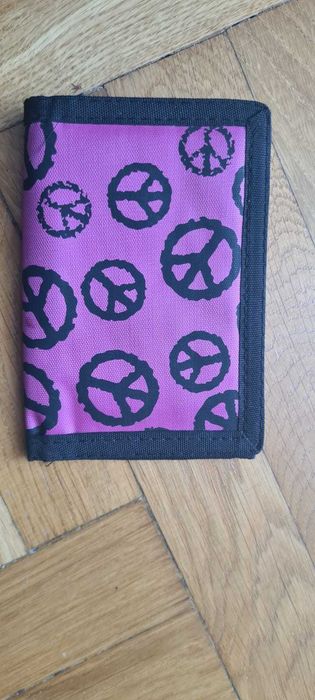 Portfel rozowy we wzory