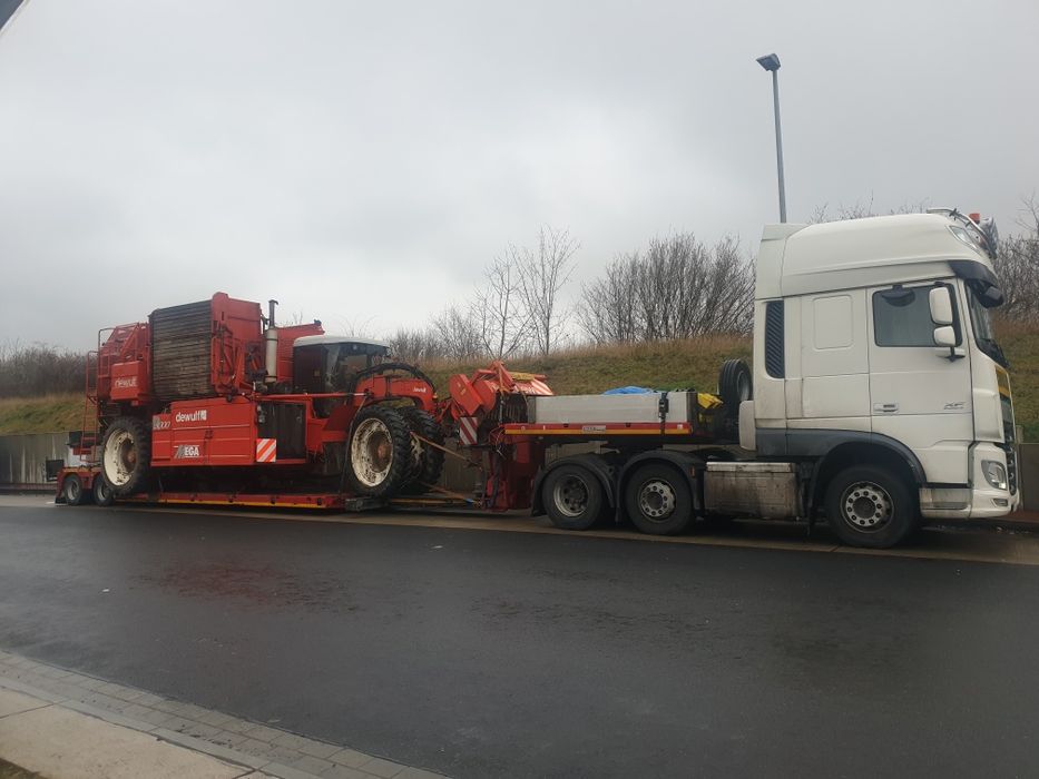 Usługi transportowe  krajowe/UE niskopodwoziowy kombajny maszyny domy