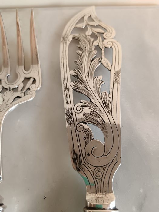 Talheres de servir em prata