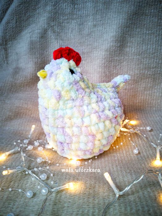 Kolorowa kura pluszak