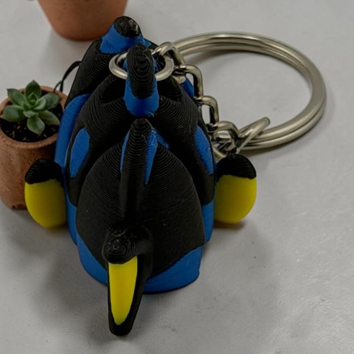 Brelok Rybka Dory 3D do Kluczy – Bajkowy Gadżet Prezentowy Handmade