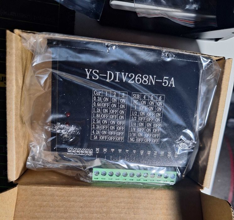 Zestaw Sterownik HY-DIV268N-5A mocowanie NEMA 34 koło zębate 24T 10mm