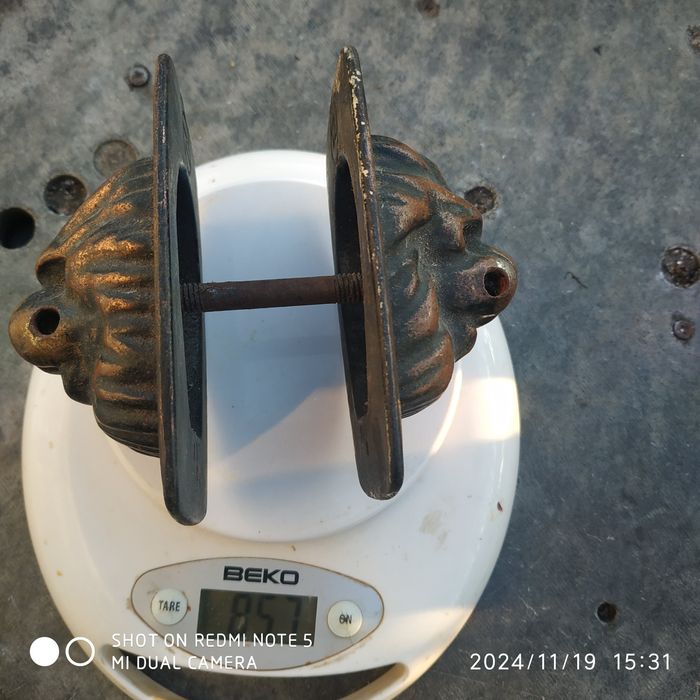 Ручка Лев бронза