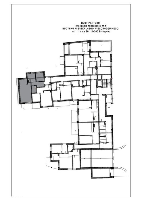 Mieszkanie Nr 4 - Parter - 64,39m2
