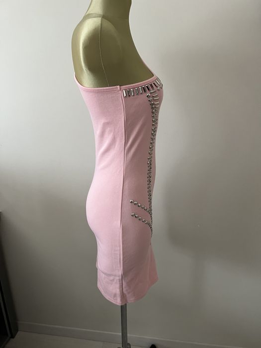 Cotton Club pastelowa efektowna sukienka wesele  r. 38