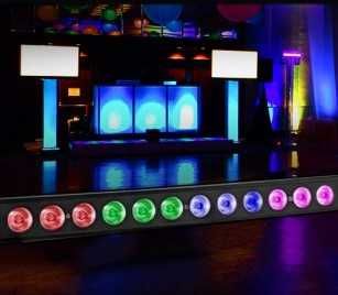 Listwa Belka LED BAR 12x3W RGB Mix Kolorów Stroboskop DMX + Pilot
