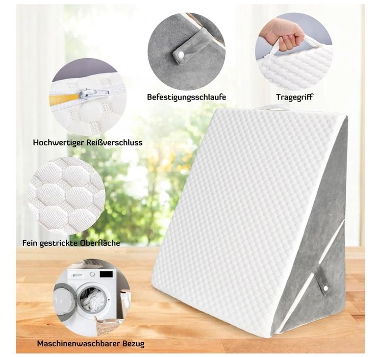 INFANZIA Regulowana poduszka klinowa, poduszka do czytania z pianki me