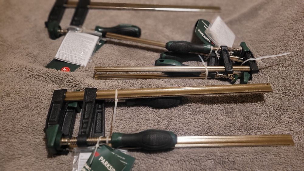 Grampos Parkside 3 medidas