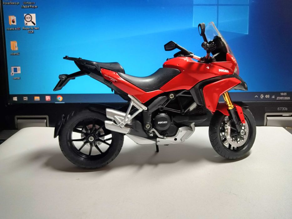 Moto Ducati Multistrada 1200 S Maisto Escala 1:12