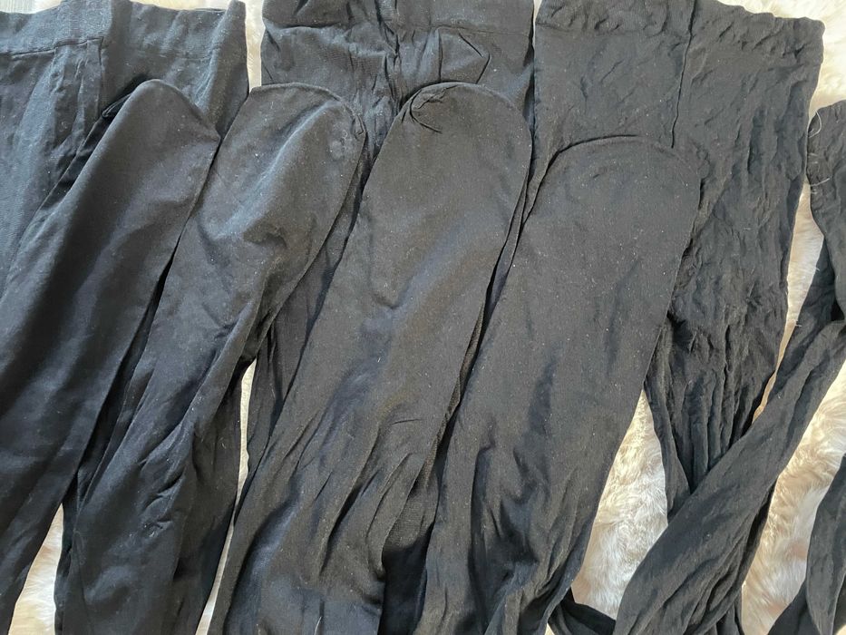3x czarne rajstopy XL