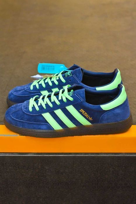 Мужские кроссовки Adidas Spezial Blue/Green. Размеры 40-45