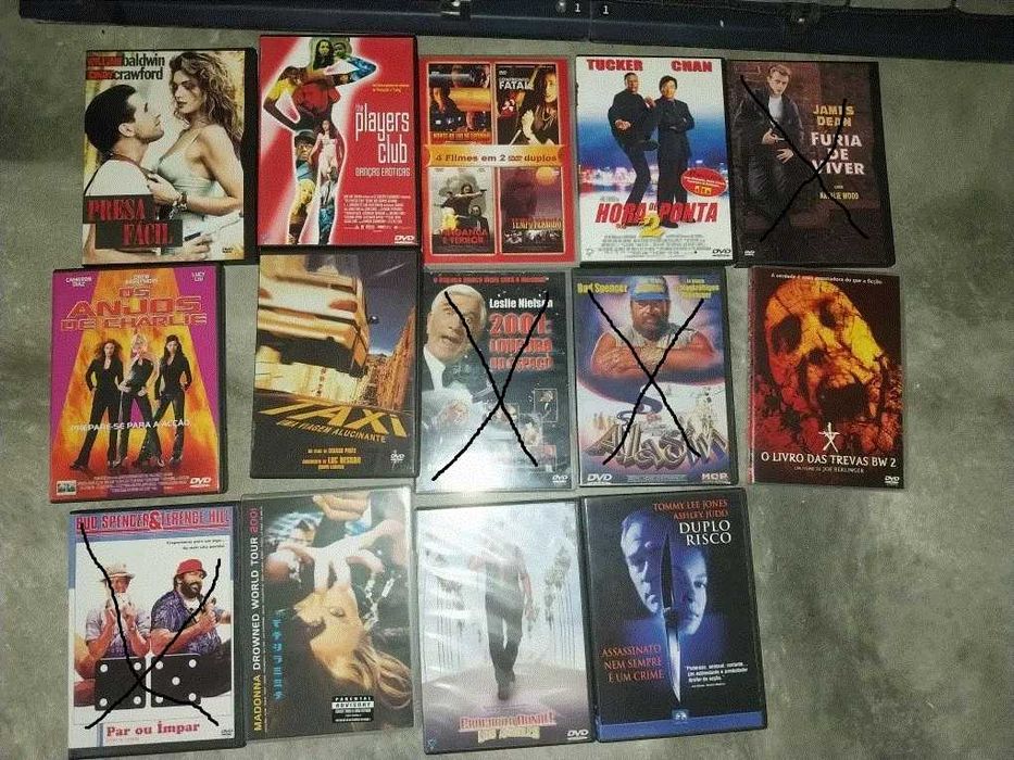 Varios DVD para desocupar. Alguns ainda fechados em estado original.