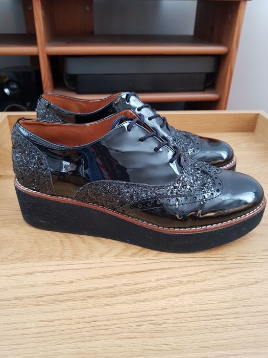 Wittchen buty półbuty eleganckie skóra sznurówki